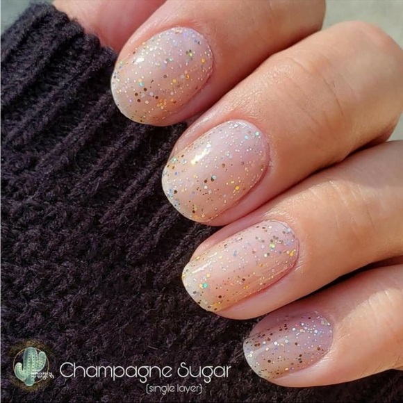 Color Street Other - *Retired* Color Street: Champagne Sugar | Gold Silver Glitter Sparkle Overlay